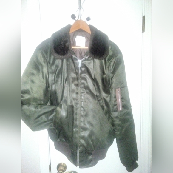 Vintage Naval flight jacket sz Large - Picture 1 of 11